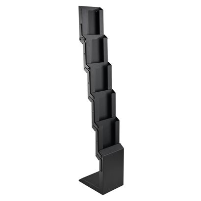 Présentoir brochures pliable CONCORD, 5x A4 avec sac 