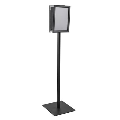 Porte-affiche sur pied CLASSIC A4 double-face, cadre clic-clac null