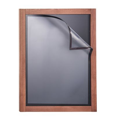 Tableau noir mural en bois MULTI, avec ardoise et cadre magnétique A2 42 x 59,4 cm 