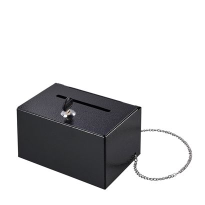 Boîte à dons verrouillable, métal null