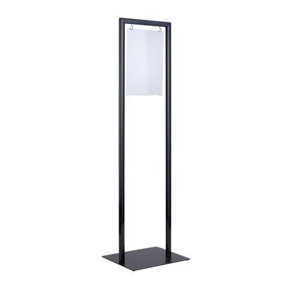 Porte-affiche sur pied Swing A4, noir 