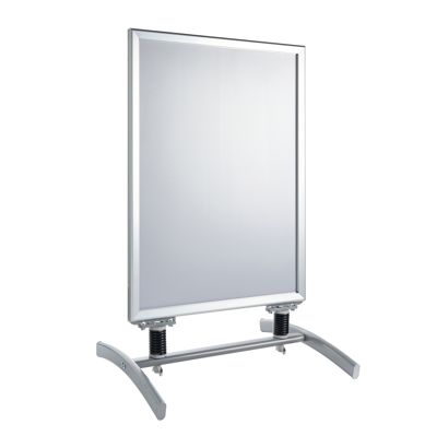 Stop-trottoir SPIDER A1, résistant au vent, profil 32 mm, argenté argent 