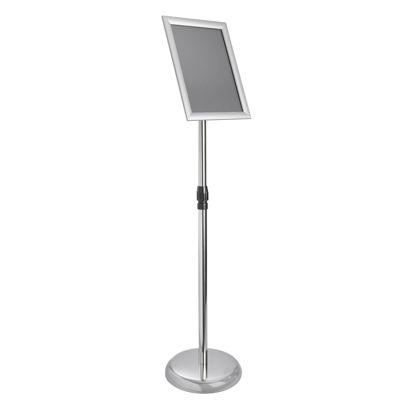 Présentoir sur pied réglable en hauteur, A4 null | null