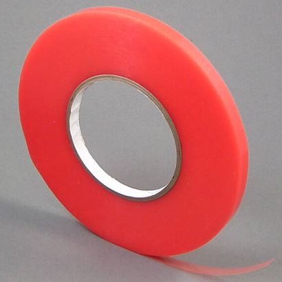 Ruban adhésif en PET double face, fort adhésif acrylique, film de protection rouge, TLM21 6 mm
