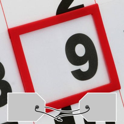 Curseurs de date fenêtre classique, avec cordon élastique noué 