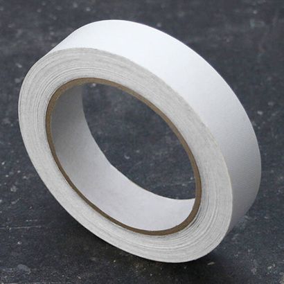 Ruban de reliure Best Price, papier spécial, structure lin blanc  | 75 mm
