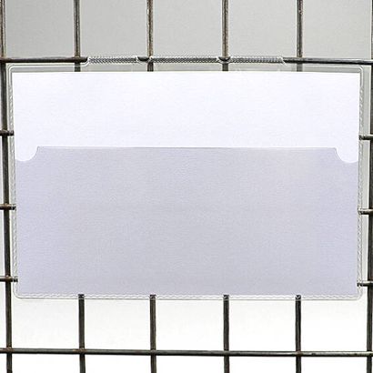 Pochette d’identification pour les caisses-palettes métalliques, avec pinces 