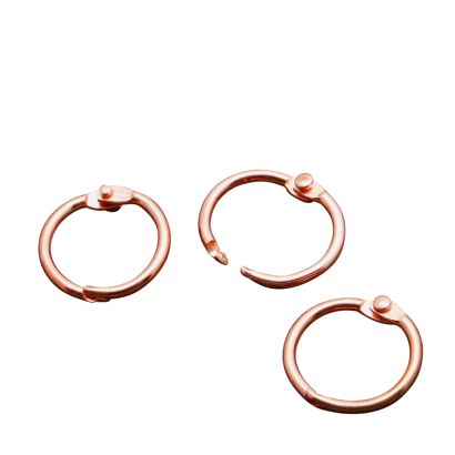 Anneaux de reliure métal 19 mm  | cuivre 