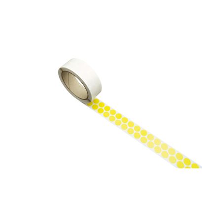 Pastilles adhésives en tissu, jaune 15 mm | 1000 pcs