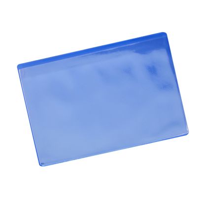Pochettes magnétiques pour format A5, avec 1 bande magnétique, ouverture sur le grand côté, bleu 