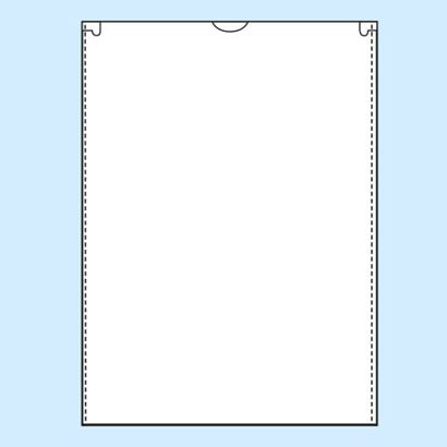 Pochette plastique non-perforée, 210 x 297, ouverture petit côté, transparent 
