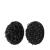 Pastilles auto-agrippantes sur feuille, set de boucle et crochet 10 mm | noir