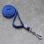 Lanyard, largeur 10 mm bleu | avec crochet métallique pivotant