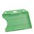 Porte-badge en plastique dur, ouverte vert 