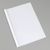 Chemises à reliure thermiques A4 avec fente, carton lin, 15 feuilles, blanc  | 240 g/m² | 1.5 mm