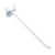 Broches pour rayonnage à 3 crochets perforants, broche simple, blanc 100 mm