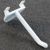 Broches pour rayonnage à 3 crochets perforants, broche simple, blanc 50 mm
