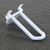 Broches pour rayonnage à 3 crochets perforants, broche double, blanc 50 mm