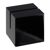 Porte-carte "Cube" en acrylique noir  | brillant 