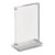 Présentoir de table magnétique en T avec base transparente mate portrait | A6