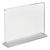 Présentoir de table magnétique en T avec base transparente mate A4 210 x 297 mm  | paysage 