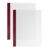 Couverture de reliure, film, SureBind Nobless avec rainure bordeaux|transparent 