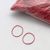 Elastiques en caoutchouc, rouge 1 mm | 30 mm