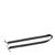 Elastique plat avec 2 ferrets métalliques noir  | 230 mm