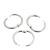 Anneaux de reliure métal 14 mm - livrés ouverts  | argent 
