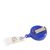 Porte-badge enrouleur, PREMIUM, en plastique bleu 
