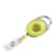 Porte-badge enrouleur jaune|transparent 
