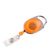 Porte-badge enrouleur orange|transparent 