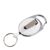 Porte-clés retractable avec clip blanc 
