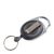Porte-clés retractable avec clip noir|transparent 