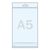 Pochettes Header, film OPP 30 micr 155 x 215 mm 