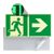 Panneau Issue de secours, photoluminescent, plastique, ISO 7010 à droite 