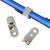 Porte-stylo, en métal argent  |  à riveter, vertical 