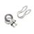 Attache chape, 3,2 mm, nickelé 3.2 mm