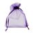 Sachets en organza avec fermeture à bande de satin violet  | 90 x 120 mm 