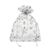Sachets organza Noël 150 x 200 mm  | Flocon de neige/cristal de glace 