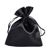 Sac en satin 100 x 130 mm  | noir 