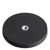 Aimants caoutchoutés avec filetage intérieur noir  | 66 mm