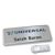 Badge nominatif Icon® « alu-complete » acier inoxydable  | smag® aimant 
