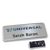Badge nominatif Icon® « alu-complete » acier inoxydable  | Aimant smag®, extra fort 