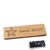 Badge nominatif en bois, timberline® «complete-engraved» 76,3 x 25,5 mm  | Aimant smag®, extra fort 