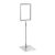 Cadre pour affiche avec pied et support (kit) A5 null | null | surface d'appui: gris