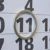 Aimants en forme d'anneau comme curseur de date pour calendriers de table, néodyme, N40, nickelés, avec ronds métalliques assortis 20 mm | 15 mm
