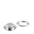 Œillets de bâche inoxydables, autocoupants, laiton Œillets ronds #2 (⌀ 9,2 mm)  | argent 