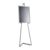Chevalet mobile en aluminium avec cadre clic-clac blanc  | 1500 mm | A2 420 x 594 mm 