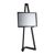 Chevalet mobile en aluminium avec cadre clic-clac null | A3 297 x 420 mm | 1.000 mm